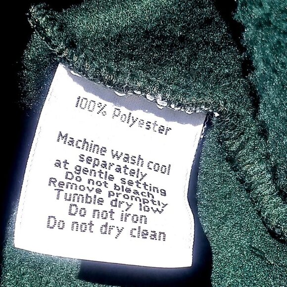 North End Men's Sweater Medium Hunter Green 1/4 Zip Fleece Pullover Orange Bolt - Picture 9 of 13